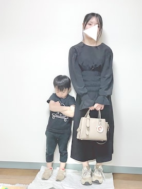 ワンピースを使った 親子リンクコーデ の人気ファッションコーディネート Wear