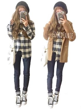 ♡ᵕ̈ m *⑅୨୧さん（レディース・167cm）の冬コーディネート