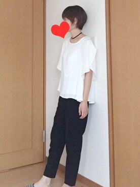 「INGNI（イング）のアイテム（つなぎ/オールインワン）」を使った、いえろーさん（レディース・156cm）の秋コーディネート