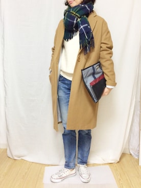 「Sessun（セッスン）のアイテム（ジャケット/アウター）」を使った、Soraさん（レディース・168cm）の冬コーディネート