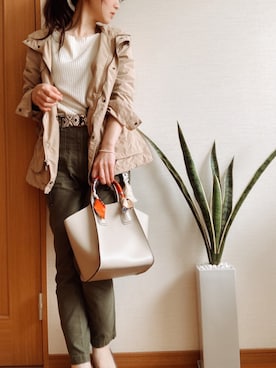 「Mode et Jacomo（モードエジャコモ）のアイテム（パンプス）」を使った、hachi23さん（レディース・158cm）の春コーディネート