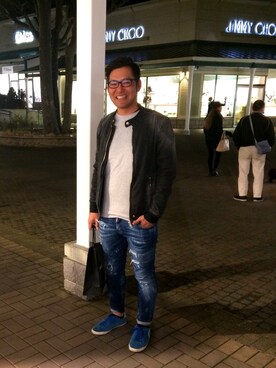 「DOLCE&GABBANA（ドルチェアンドガッバーナ）のアイテム（スニーカー）」を使った、freedom89さん（メンズ・178cm）の春コーディネート