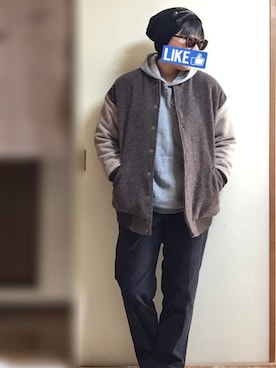 「Samansa Mos2（サマンサ モスモス）のアイテム（ジャケット/アウター）」を使った、志月さん（メンズ・153cm）の冬コーディネート
