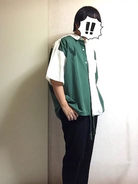 「チャイハネ（チャイハネ）のアイテム（シャツ/ブラウス）」を使った、志月さん（メンズ・153cm）の夏コーディネート