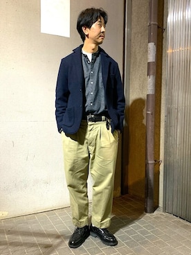 テーラードジャケットを使った ネルシャツ のメンズ人気ファッションコーディネート Wear
