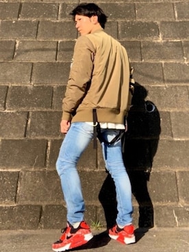 「Stampd' LA(スタンプドエルエー)のアイテム」を使った、5-keyさん(メンズ・172cm)の冬コーディネート