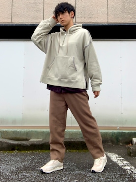 「BLUE BLUE（ブルーブルー）のアイテム（シャツ/ブラウス）」を使った、5-keyさん（メンズ・172cm）の冬コーディネート