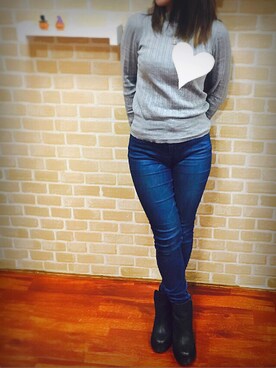 asapi★(・ω・)ノ★さん（レディース・155cm）の冬コーディネート