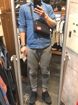 「Nike flyknit」｜footさん（メンズ・171cm）の春コーディネート