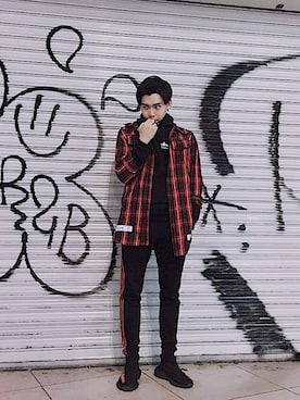 「STUSSY（ステューシー）のアイテム（デニムジャケット）」を使った、イワタ フミオさん（メンズ・178cm）の春コーディネート