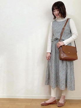 「H&M（エイチ・アンド・エム）のアイテム（バレエシューズ）」を使った、ｅ ｒ ｉ ．さん（レディース・159cm）の冬コーディネート