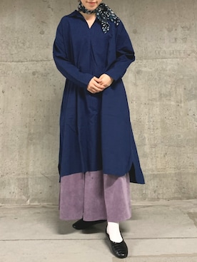 「スカーチョ」｜「アイテム（ワンピース/ドレス）」を使った、ｅ ｒ ｉ ．さん（レディース・159cm）の冬コーディネート