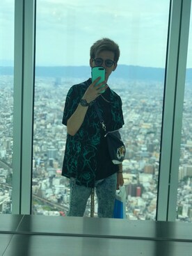 「Guess（ゲス）のアイテム（シャツ/ブラウス）」を使った、いっとさん（メンズ・170cm）の冬コーディネート