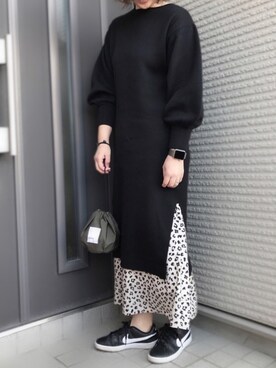 「LOWRYS FARM（ローリーズファーム）のアイテム（ポーチ）」を使った、ICO✭さん（レディース・164cm）の春コーディネート