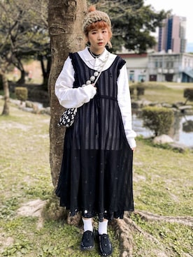 𝕄𝕚𝕜𝕒さん(レディース・173cm)の冬コーディネート