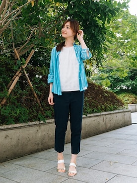 「Golden Bear（ゴールデンベア）のアイテム」を使った、kumakumaさん（レディース・163cm）の夏コーディネート