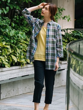 「Golden Bear（ゴールデンベア）のアイテム」を使った、kumakumaさん（レディース・163cm）の夏コーディネート