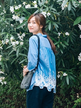 「Golden Bear（ゴールデンベア）のアイテム」を使った、kumakumaさん（レディース・163cm）の夏コーディネート