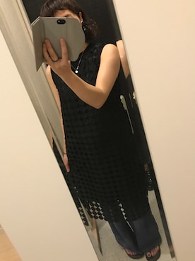 「sanuk（サヌーク）のアイテム（サンダル）」を使った、maho*さん（レディース・161cm）の春コーディネート