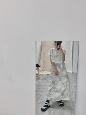 「アイテム（ドレス、グレー系）」を使った、charcharlさん（レディース・164cm）の冬コーディネート