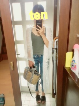 tencoさん（レディース・160cm）の夏コーディネート