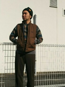 「Snugpak（スナグパック）のアイテム」を使った、yadaさん（メンズ・170cm）の冬コーディネート