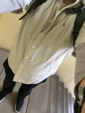 パン屋のスニーカー店員さん（メンズ・180cm）の夏コーディネート