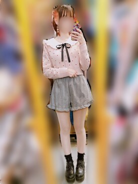 ピンク系のアイテムを使った 量産型 のレディース人気ファッションコーディネート Wear