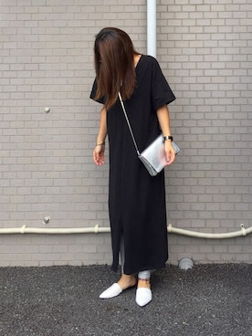 「アイテム（マタニティウェア/グッズ、グレー系）」を使った、yuki06さん（レディース・156cm）の秋コーディネート