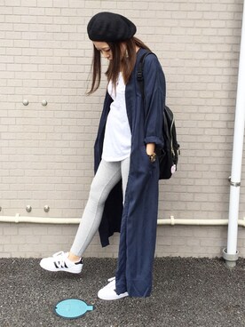 「アイテム（マタニティウェア/グッズ、グレー系）」を使った、yuki06さん（レディース・156cm）の秋コーディネート