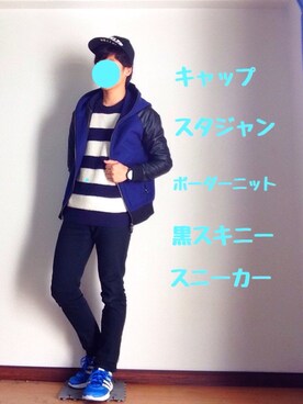 「improves（インプローブス）のアイテム（スタジャン）」を使った、shogo🎩さん（メンズ・167cm）の冬コーディネート