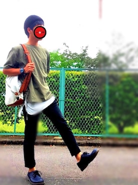 「BRONX（ブロンクス）のアイテム（帽子）」を使った、shogo🎩さん（メンズ・167cm）の春コーディネート