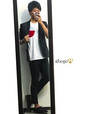 「MK MICHEL KLEIN HOMME （エムケーミッシェルクランオム）のアイテム（ジャケット/アウター）」を使った、shogo🎩さん（メンズ・167cm）の夏コーディネート
