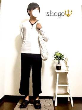 「BRONX（ブロンクス）のアイテム（帽子）」を使った、shogo🎩さん（メンズ・167cm）の夏コーディネート