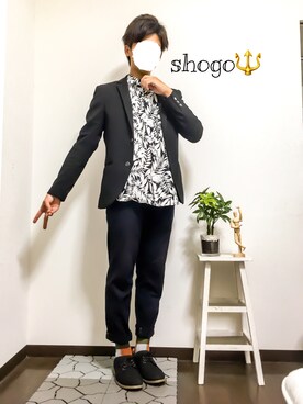 「MK MICHEL KLEIN HOMME （エムケーミッシェルクランオム）のアイテム（ジャケット/アウター）」を使った、shogo🎩さん（メンズ・167cm）の秋コーディネート