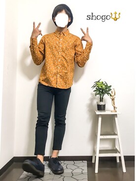 「BRONX（ブロンクス）のアイテム（帽子）」を使った、shogo🎩さん（メンズ・167cm）の秋コーディネート