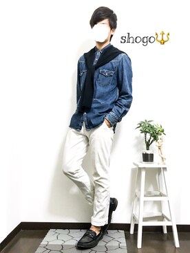 「プロデューサー巻き」｜「アイテム（ジャケット/アウター）」を使った、shogo🎩さん（メンズ・167cm）の秋コーディネート