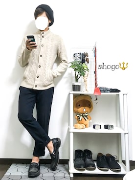 「BRONX（ブロンクス）のアイテム（帽子）」を使った、shogo🎩さん（メンズ・167cm）の秋コーディネート