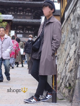 「GU（ジーユー）の（GU）スキニーフィットジーンズ（MEN ⁄ ジーンズ）」を使った、shogo🎩さん（メンズ・167cm）の秋コーディネート