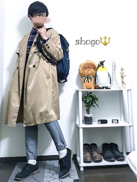 「BURGER 179/WG NICOLE CLUB（バーガーイチナナキュウダブルジーニコルクラブ）のアイテム」を使った、shogo🎩さん（メンズ・167cm）の冬コーディネート