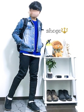 「mobus（モーブス）のアイテム（バッグ）」を使った、shogo🎩さん（メンズ・167cm）の春コーディネート