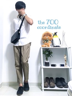 「IENA」｜「アイテム（財布/小物）」を使った、shogo🎩さん（メンズ・167cm）の夏コーディネート