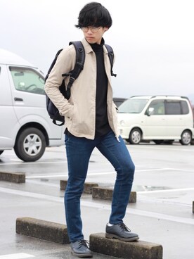 「mobus（モーブス）のアイテム」を使った、shogo🎩さん（メンズ・167cm）の冬コーディネート