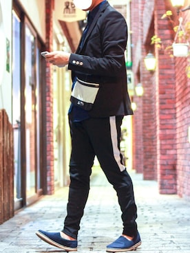 「MK MICHEL KLEIN HOMME （エムケーミッシェルクランオム）のアイテム（ジャケット/アウター）」を使った、shogo🎩さん（メンズ・167cm）の春コーディネート