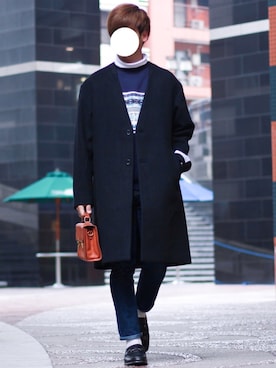 「GLOBAL WORK（グローバルワーク）のアイテム（その他アウター）」を使った、shogo🎩さん（メンズ・167cm・20代）の冬コーディネート