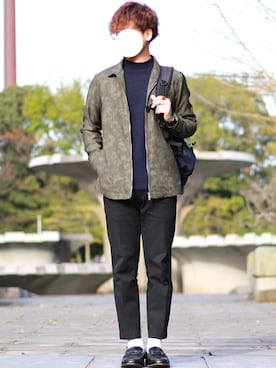 「mobus（モーブス）のアイテム」を使った、shogo🎩さん（メンズ・167cm）の春コーディネート
