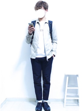 「mobus（モーブス）のアイテム」を使った、shogo🎩さん（メンズ・167cm）の春コーディネート