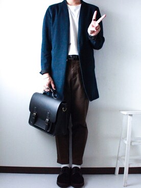 「ラブアンドピース2020」｜「アイテム（その他アウター）」を使った、shogo🎩さん（メンズ・167cm）の秋コーディネート