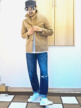 「ドラフトリーバイス」｜「アイテム（帽子）」を使った、TAKATOSHIさん（メンズ・177cm）の冬コーディネート