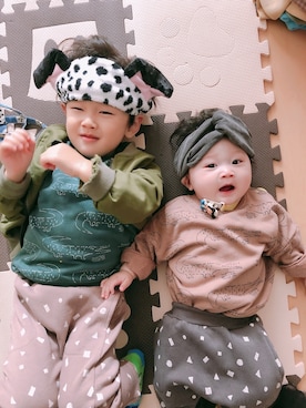「赤ちゃん」｜「アイテム（ブルゾン）」を使った、あ ん なさん（レディース・163cm）の秋コーディネート